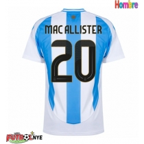 Camiseta Argentina Alexis Mac Allister #20 Primera Equipación Copa America 2024 manga corta